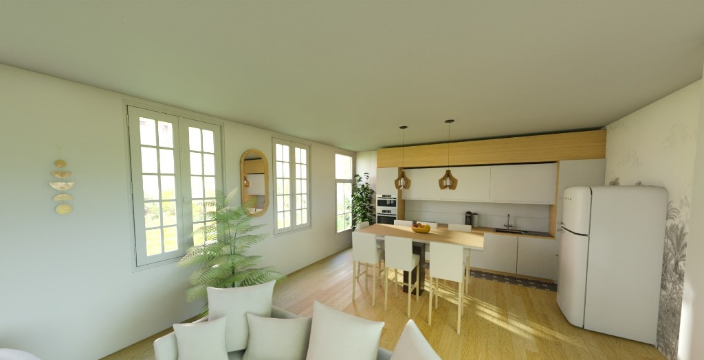 Emmerin large 1930 semi individuelle jardin 2 garages Photo 3 - Brique Rouge Immobilier