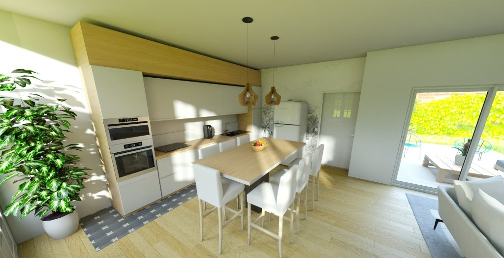 Emmerin large 1930 semi individuelle jardin 2 garages Photo 4 - Brique Rouge Immobilier