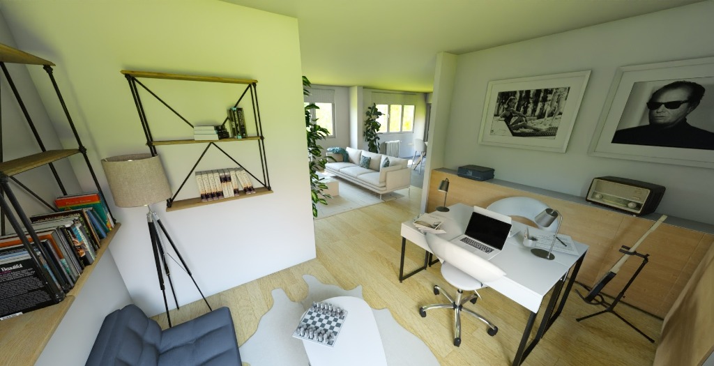Villeneuve d ascq  appartement t4 avec jardin   atelier Photo 2 - Brique Rouge Immobilier