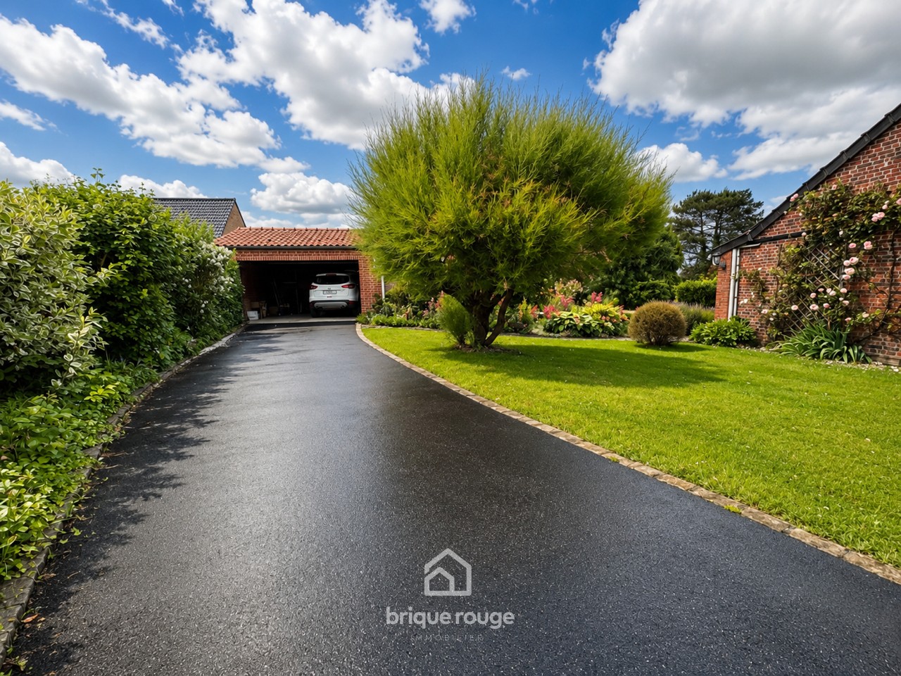 Maison 3 chambres grand jardin garage campagne Photo 1 - Brique Rouge Immobilier Maison 3 chambres grand jardin garage campagne Photo 1 - Brique Rouge Immobilier