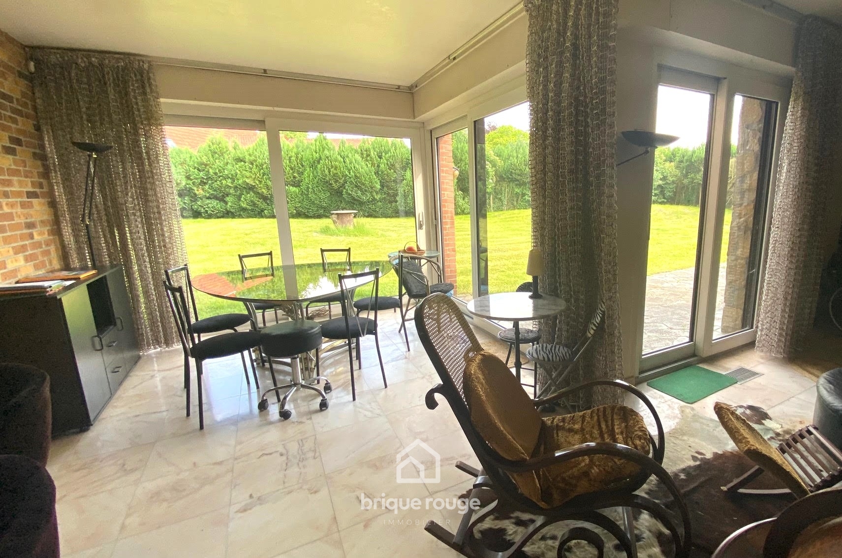 Maison d architecte de  plain pied Photo 2 - Brique Rouge Immobilier