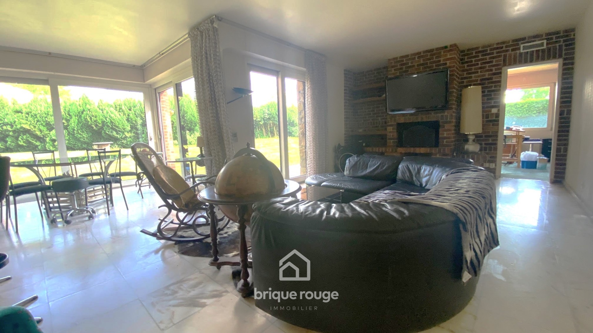 Maison d architecte de  plain pied Photo 3 - Brique Rouge Immobilier