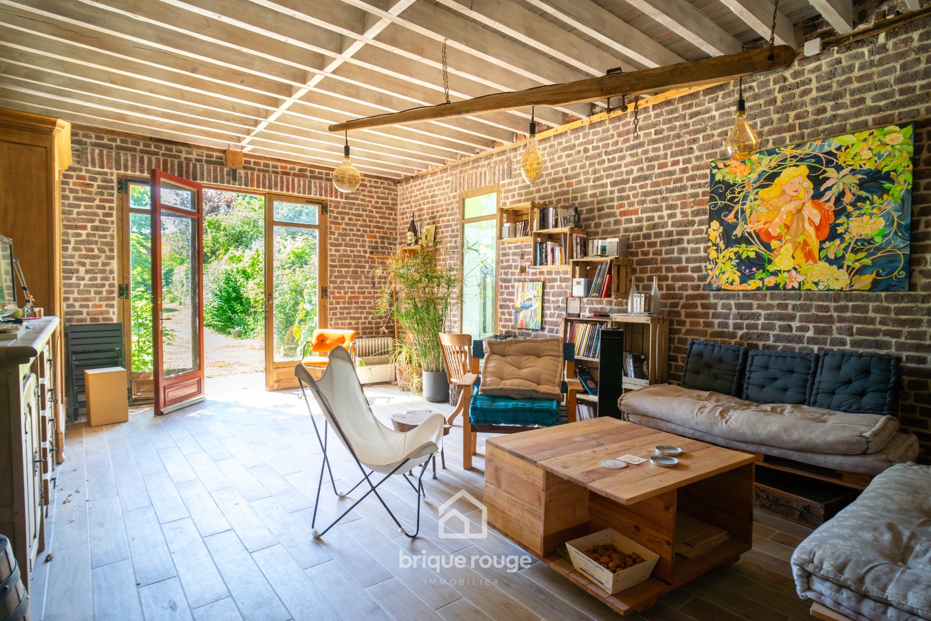 Ferme au carre 4 chambres   logement independant 3 chambres Photo 1 - Brique Rouge Immobilier