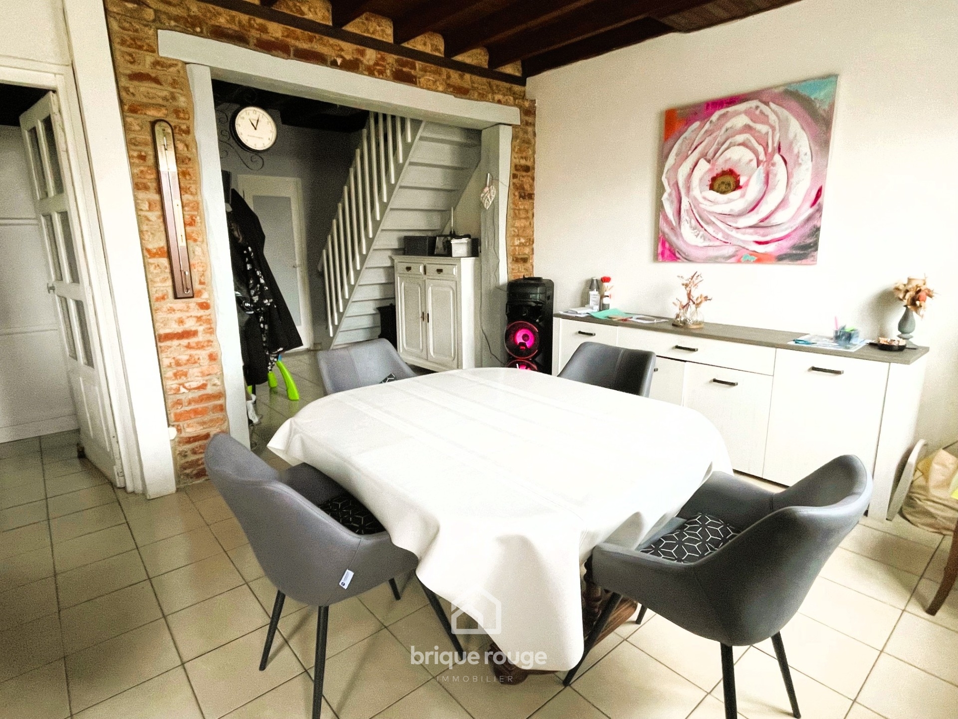 Flamande individuelle sur merville 4 chambres  jardin garage Photo 4 - Brique Rouge Immobilier