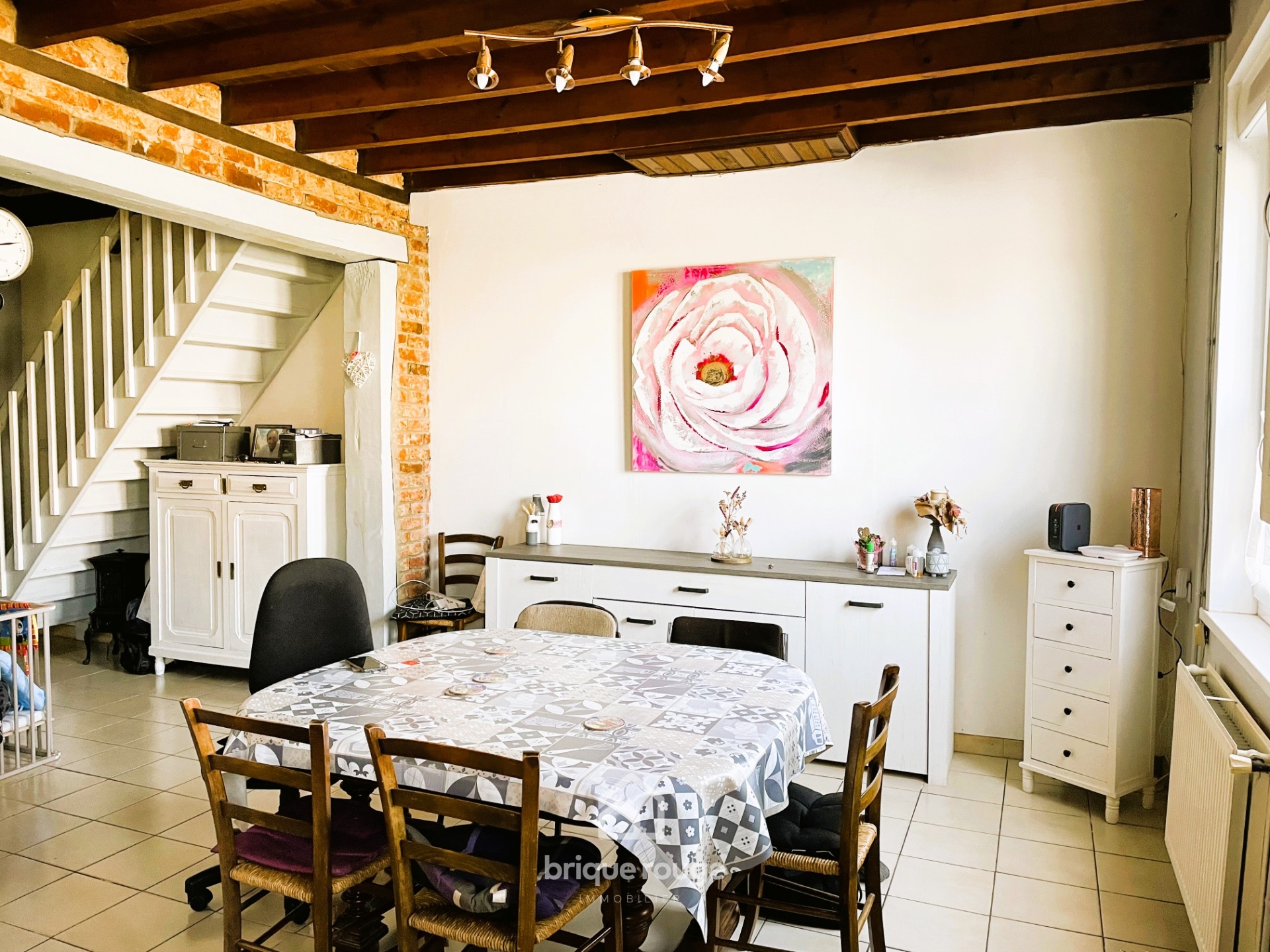 Flamande individuelle sur merville 4 chambres  jardin garage Photo 4 - Brique Rouge Immobilier