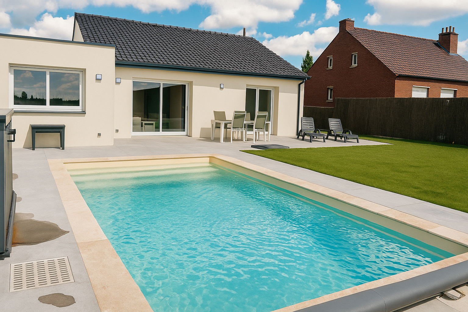 Plain pied  3 chambres garage piscine Photo 1 - Brique Rouge Immobilier