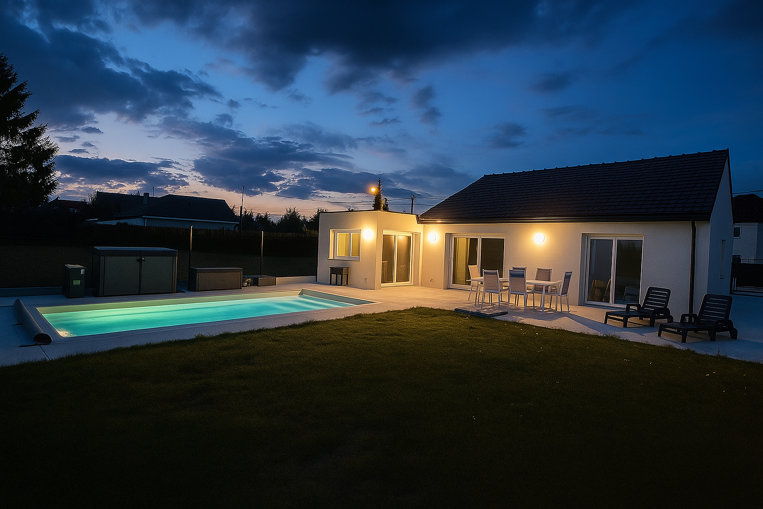 Plain pied  3 chambres garage piscine Photo 2 - Brique Rouge Immobilier