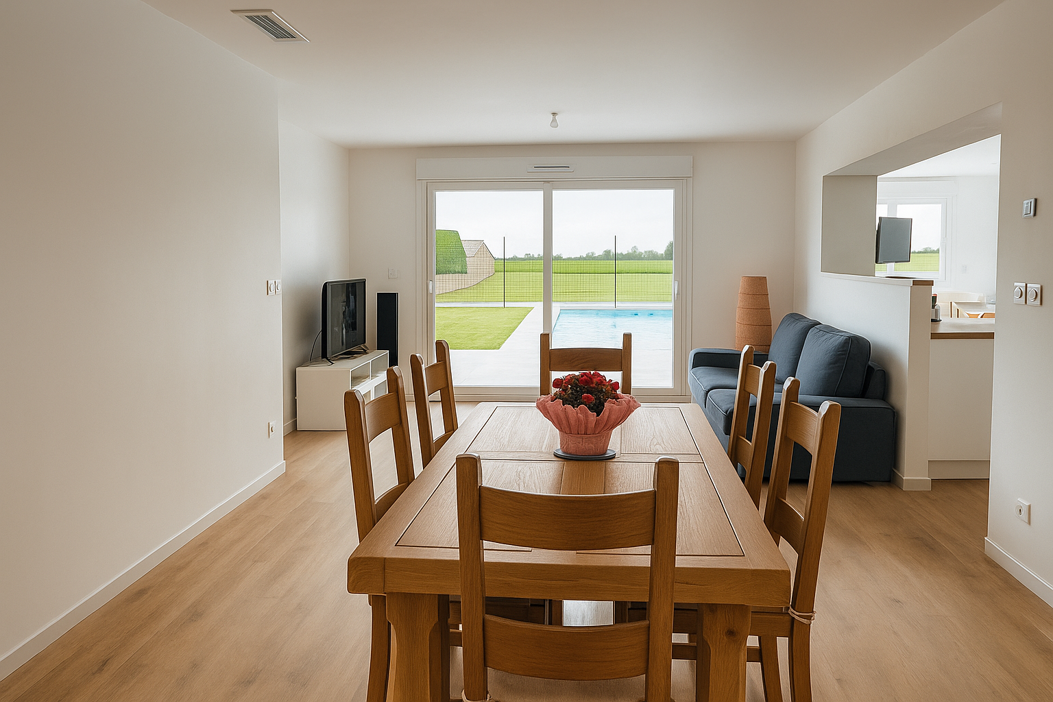 Plain pied  3 chambres garage piscine Photo 4 - Brique Rouge Immobilier