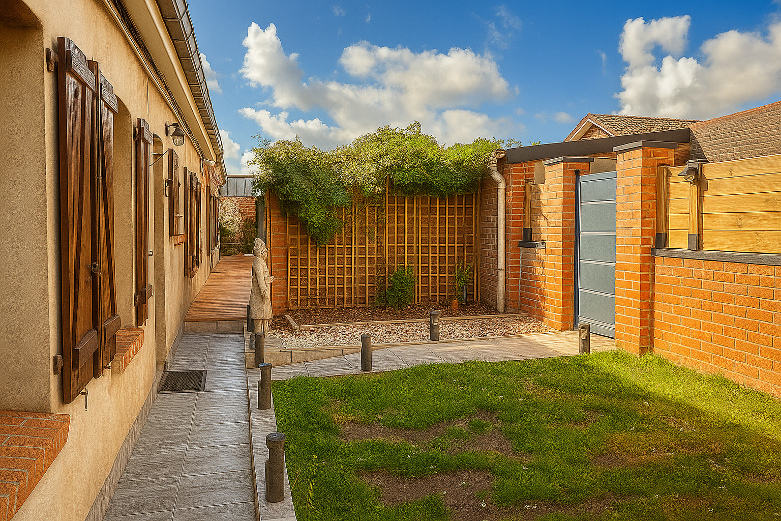 Longere semi plain pied 4 chambres garage Photo 5 - Brique Rouge Immobilier Longere semi plain pied 4 chambres garage Photo 5 - Brique Rouge Immobilier