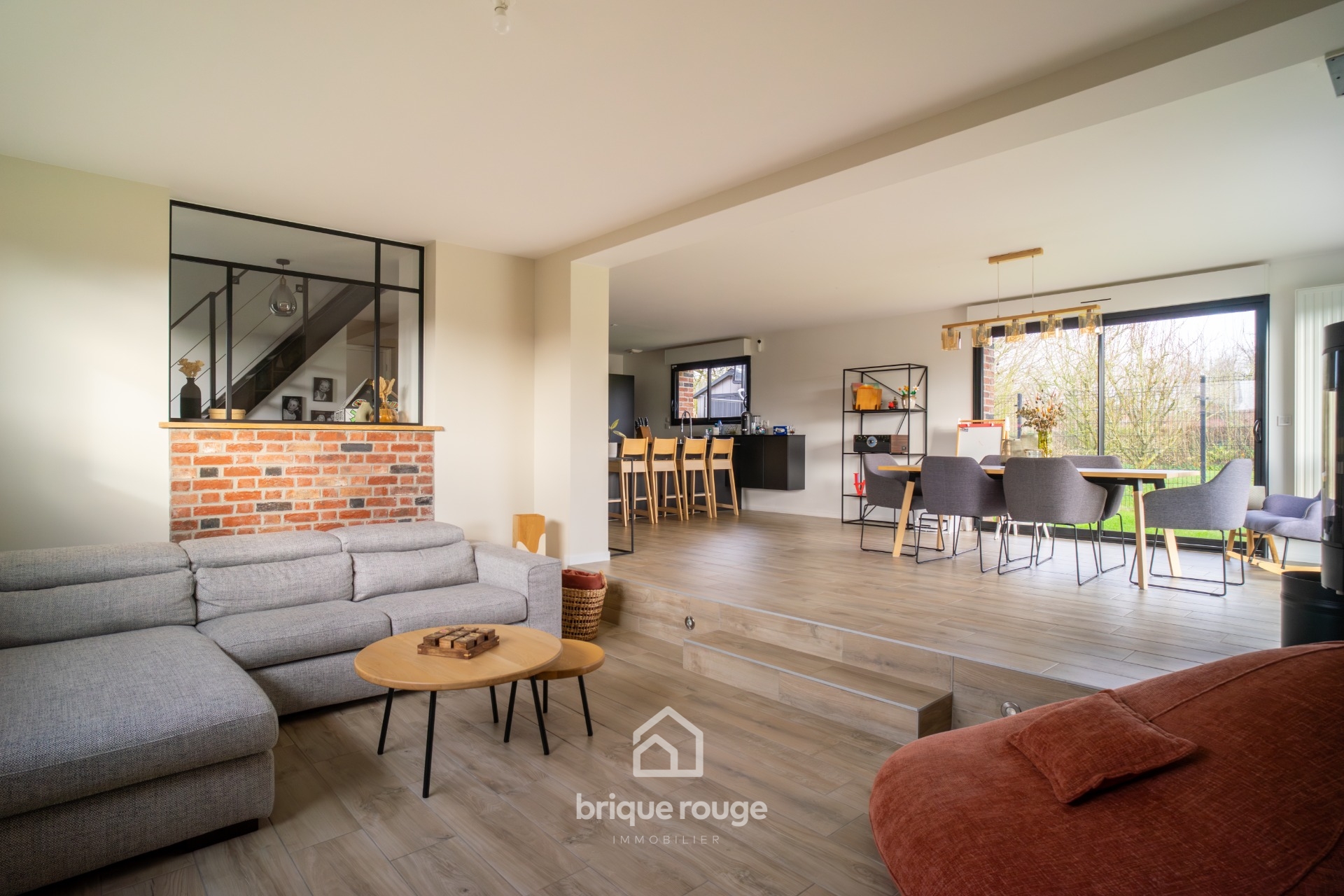 Individuelle 5 chambres semi plain pied d environ 180m Photo 2 - Brique Rouge Immobilier