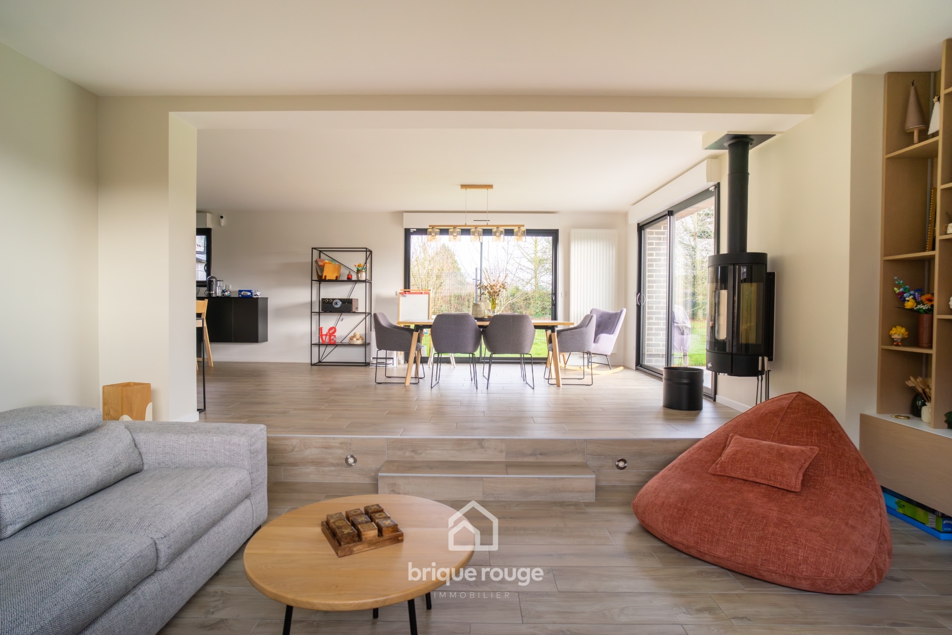 Individuelle 5 chambres semi plain pied d environ 180m Photo 3 - Brique Rouge Immobilier