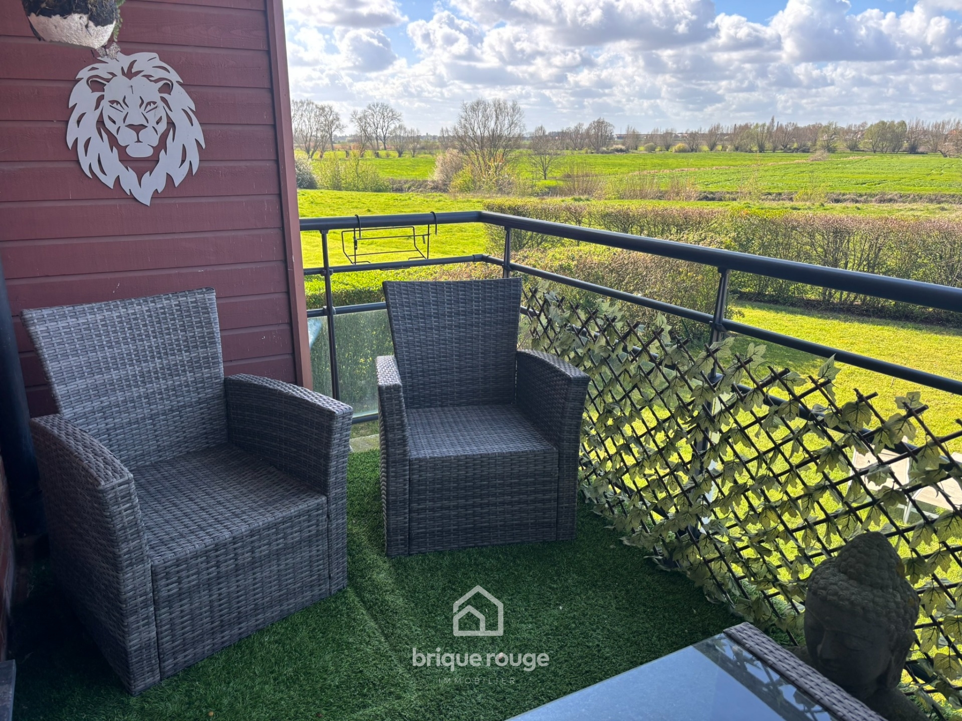 Appartement 2 chambres avec balcon vue sur la lys Photo 4 - Brique Rouge Immobilier