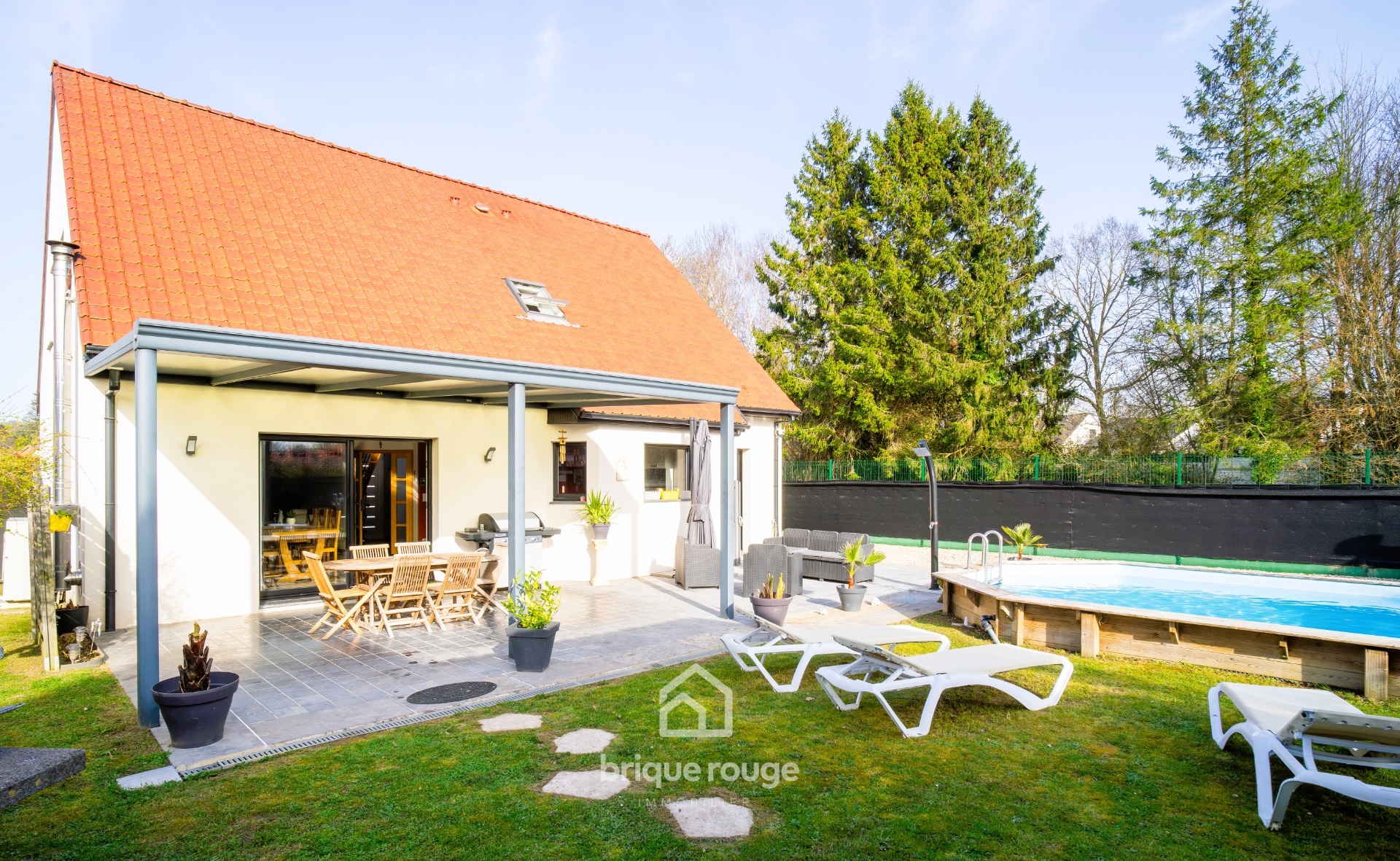 Pavillon individuel 4 chambres et piscine vaudricourt Photo 14 - Brique Rouge Immobilier
