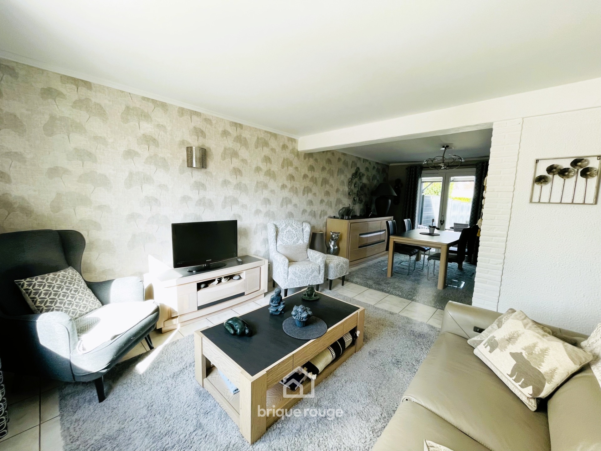 Maison confortable avec 3 chambres garage et jardin Photo 2 - Brique Rouge Immobilier