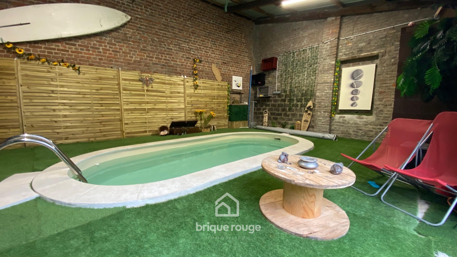 Superbe maison de caractere renovee avec piscine  interieure Photo 4 - Brique Rouge Immobilier