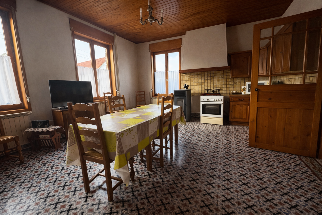 Maison de village 160m 4 chambres Photo 4 - Brique Rouge Immobilier